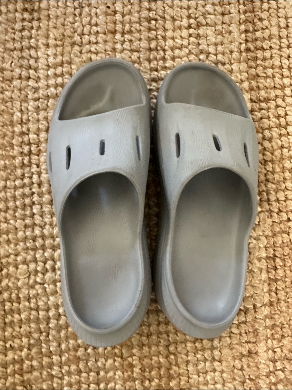Hoka Gray ORA Recovery Slide 3 Foam Slip-On